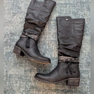 Remonte Women's Black Knee-High Boots